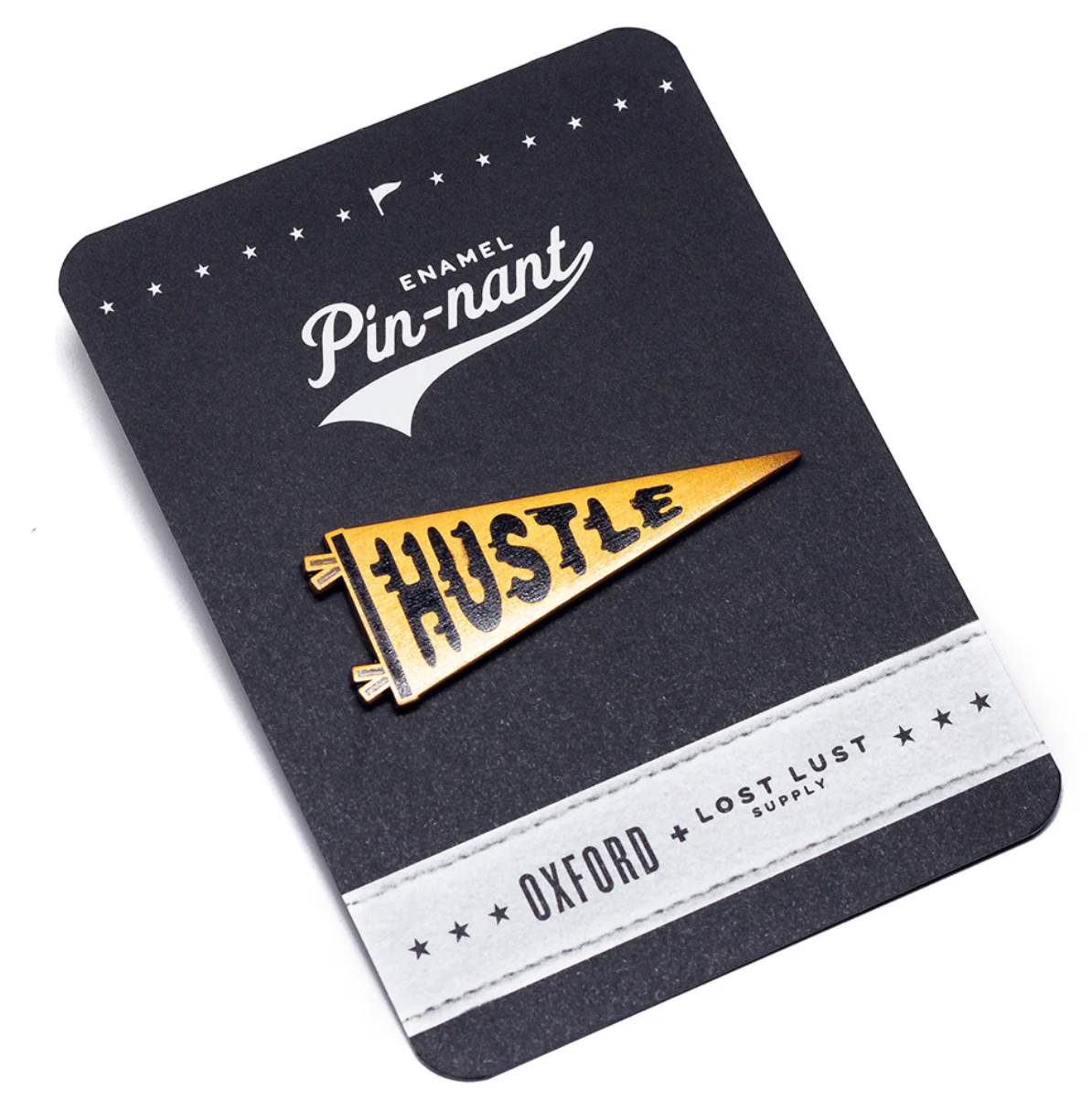 Oxford Pennant Hustle Enamel Pin