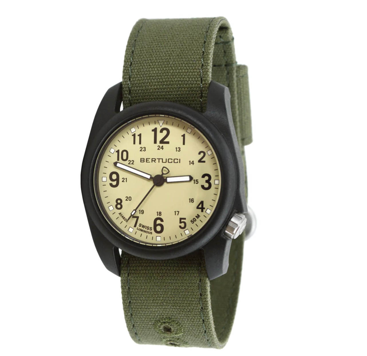 DX3 Canvas Watch, Saguaro dial - #277 Evergreen Comfort Canvas band