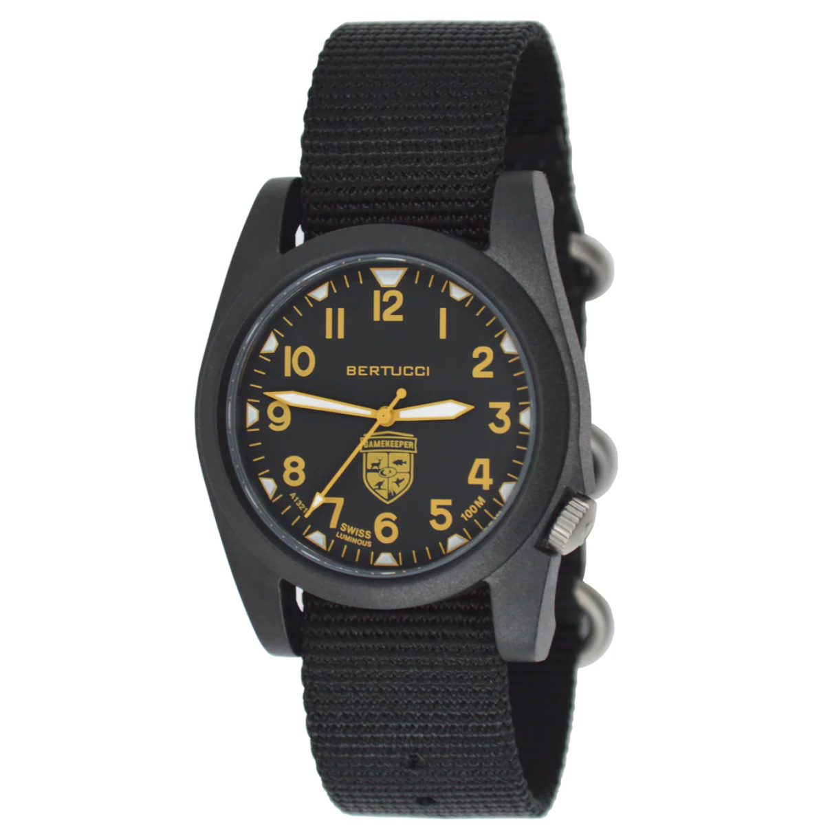 Bertucci Game Keeper| Black Khaki Dial| Black Case| Black Band