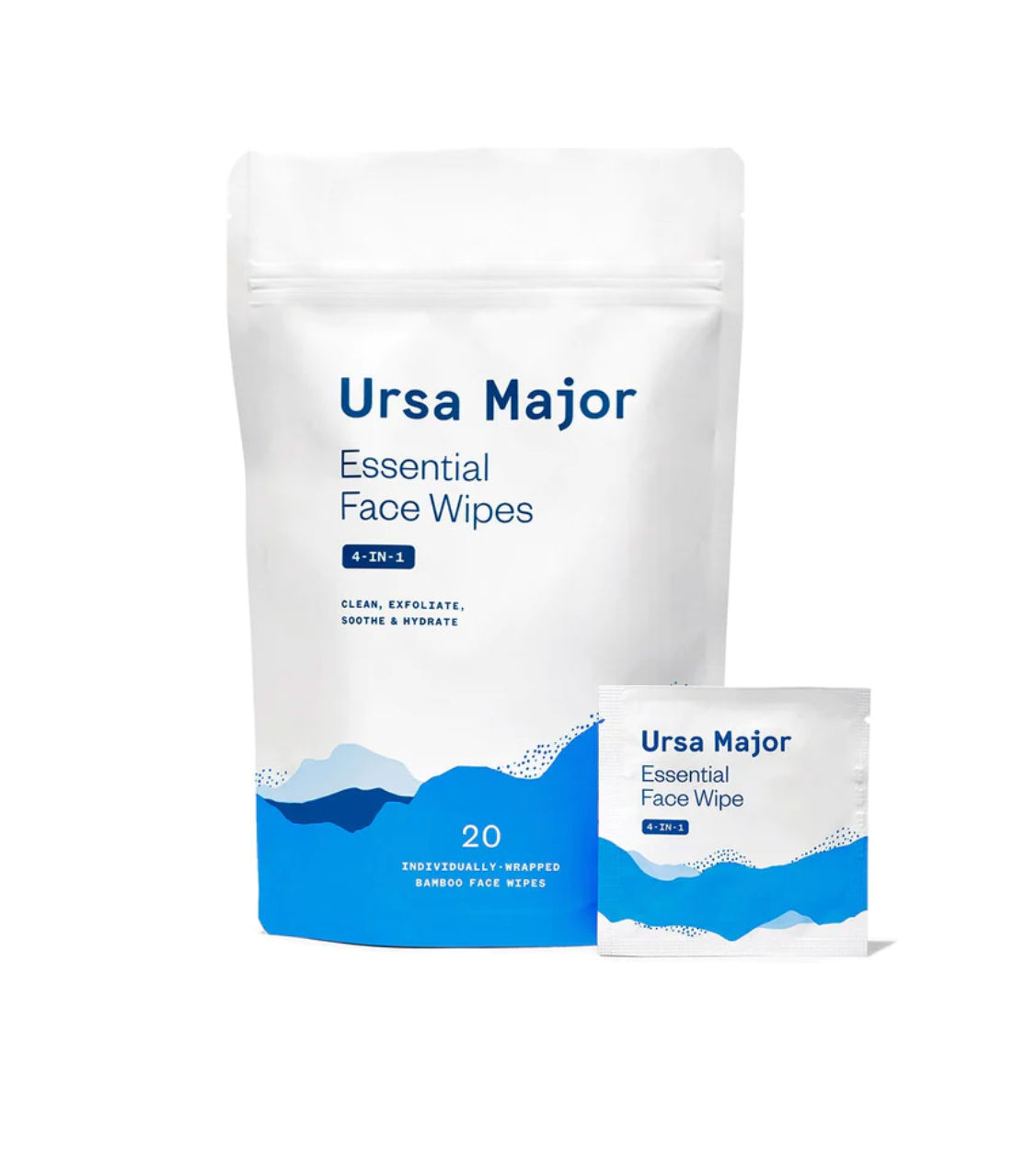 Ursa Major 20 Pack Essential Face Wipes