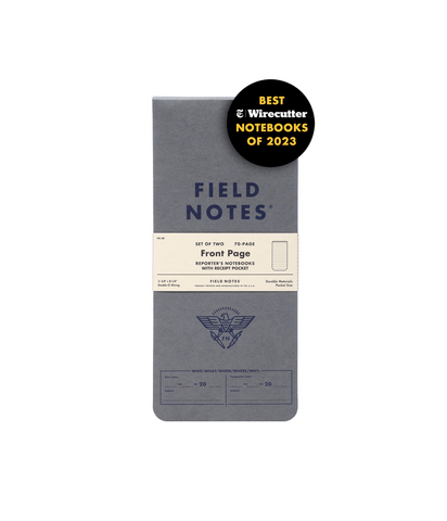 Field Notes Front Page Reporter's Notebook