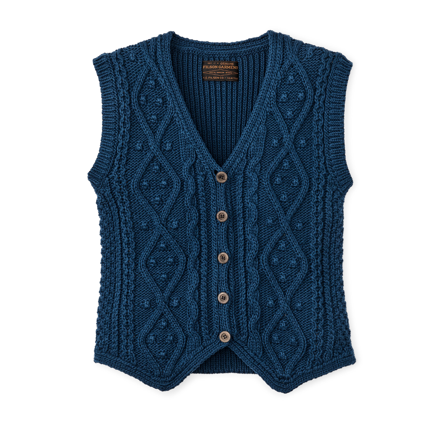 Filson Women's 3GG Rustic Cable Knit Vest