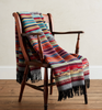 Pendleton Fringed Jacquard Throw, Chimayo Garnet