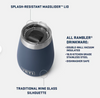 Yeti Rambler 10 oz Wine Tumbler-Big Sky Blue