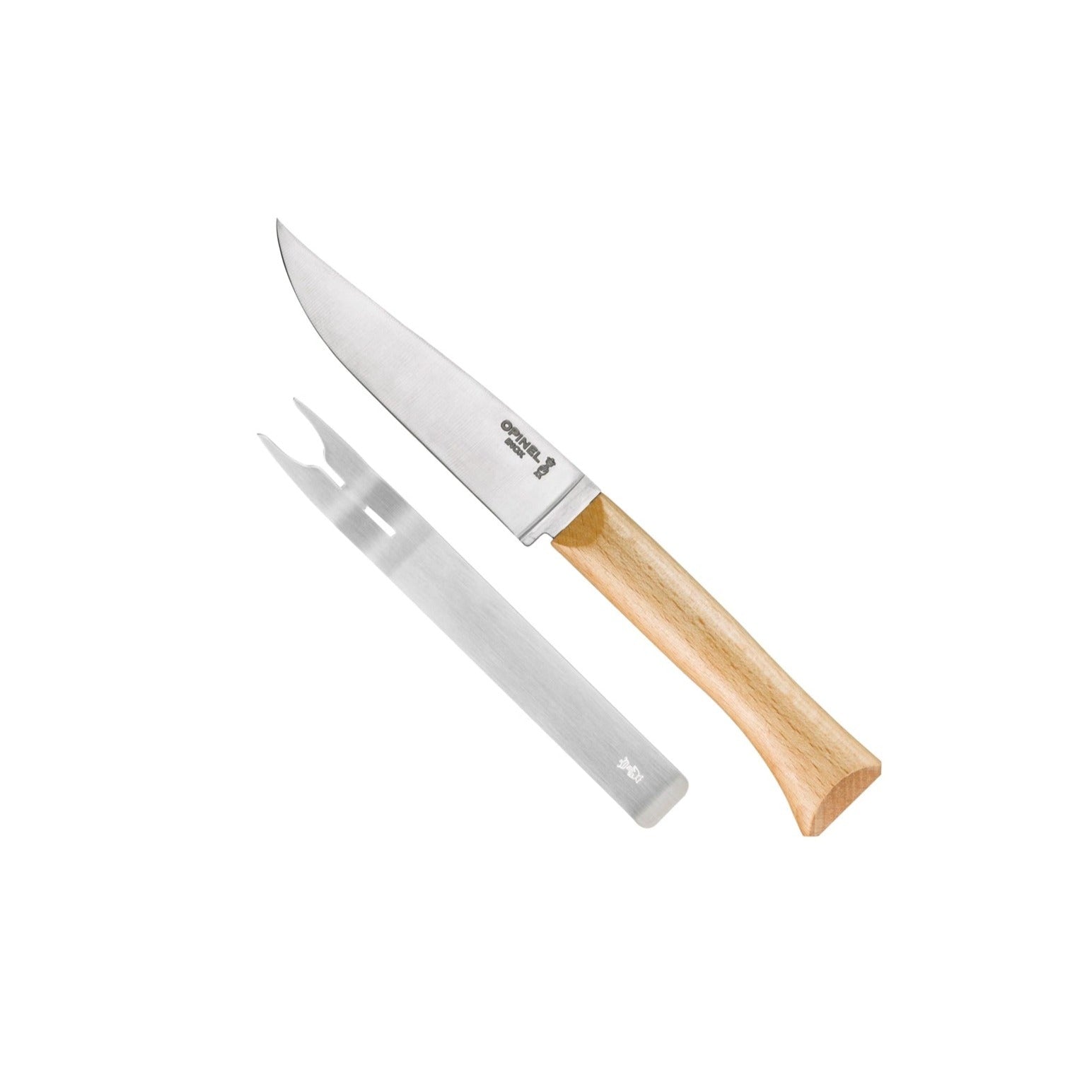 Opinel Cheese Knife and Fork Set