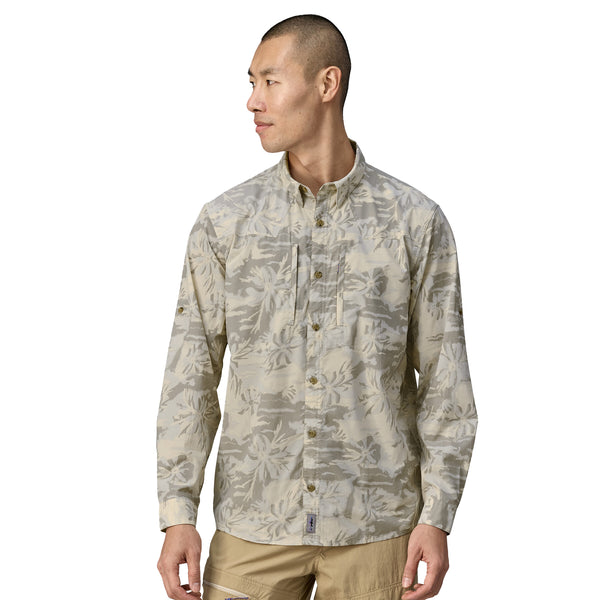 patagonia 長袖ワークシャツ Lサイズ クリーム色 Patagonia M's Long-Sleeved Sun Stretch Shirt – Old Souls NY