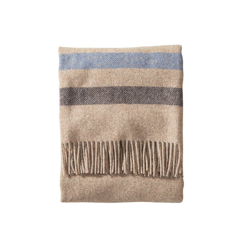 Pendleton Washable Throw Cabin Stripe Fawn
