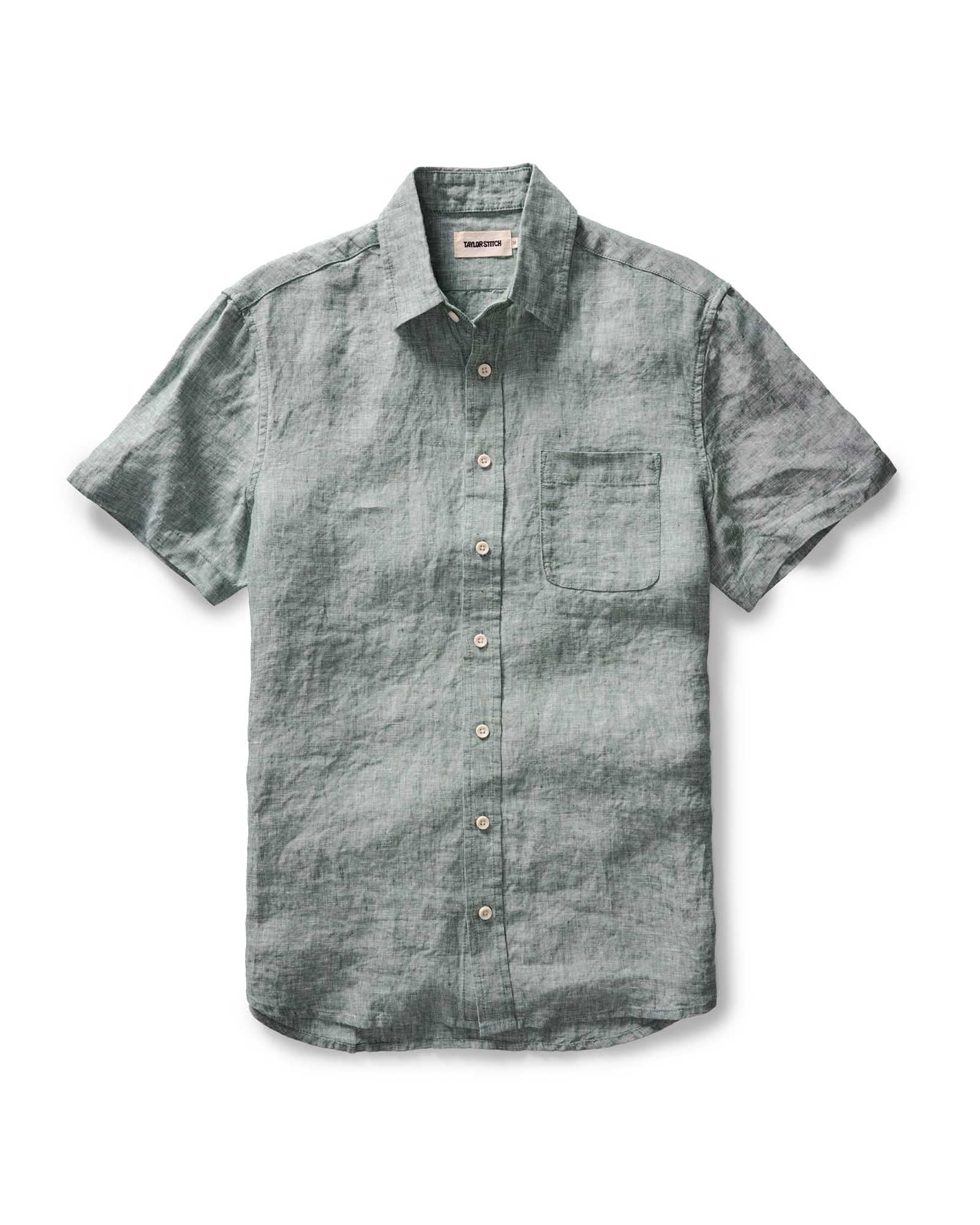 Taylor Stitch The Short Sleeve California -  Cilantro Hemp