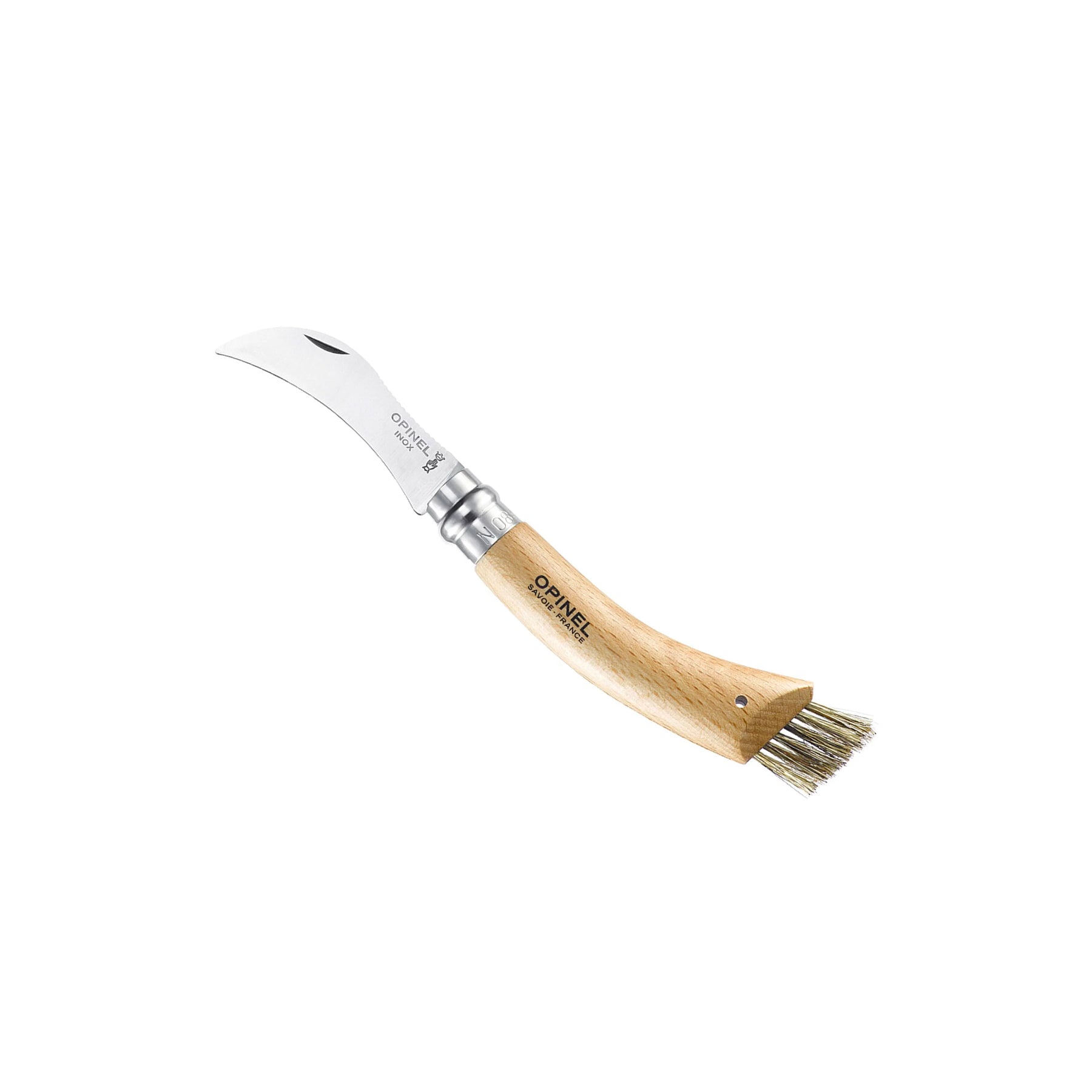 Opinel Mushroom Knife with Brush-No.08