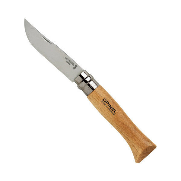 Opinel No. 8 Folding Knife, Stainless Steel