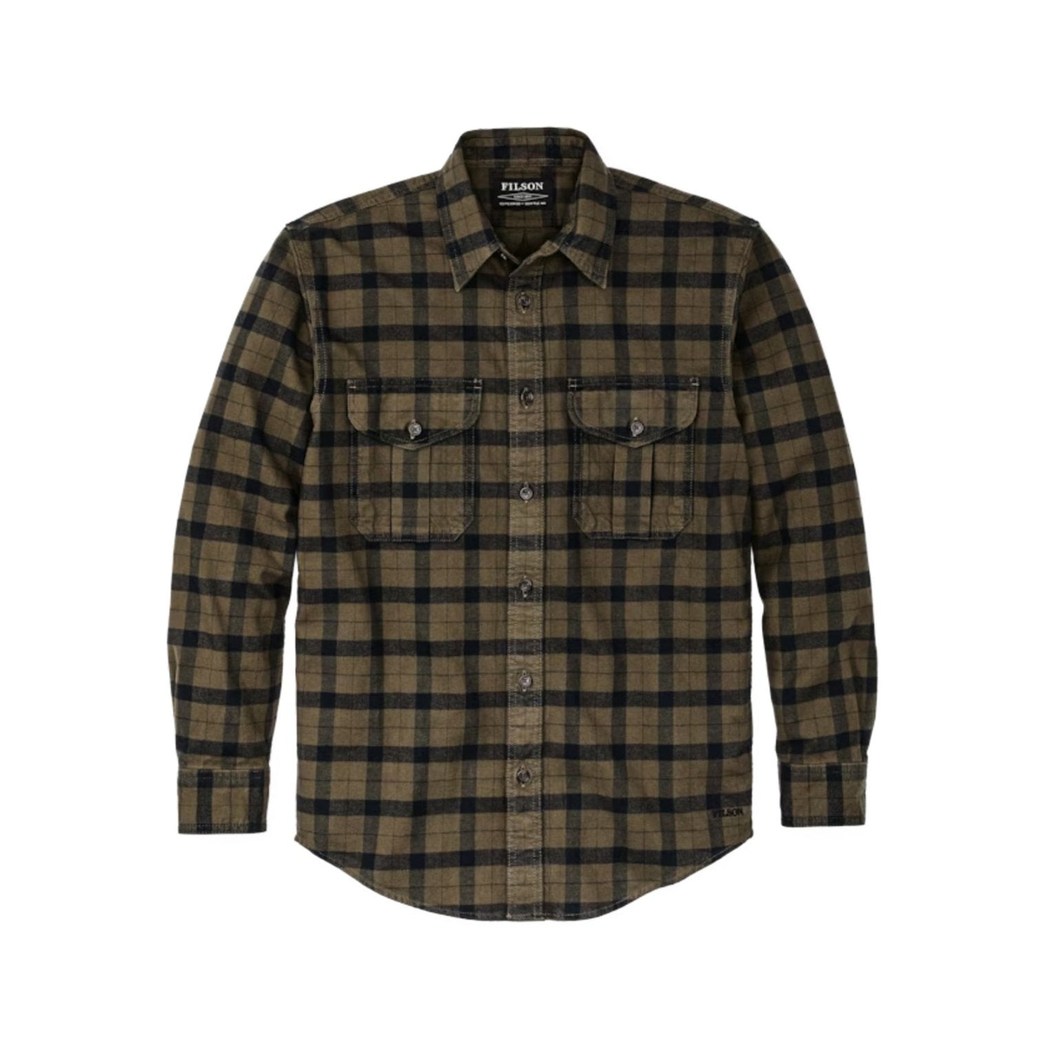 Filson Alaskan Guide Shirt - Otter Green / Black Plaid