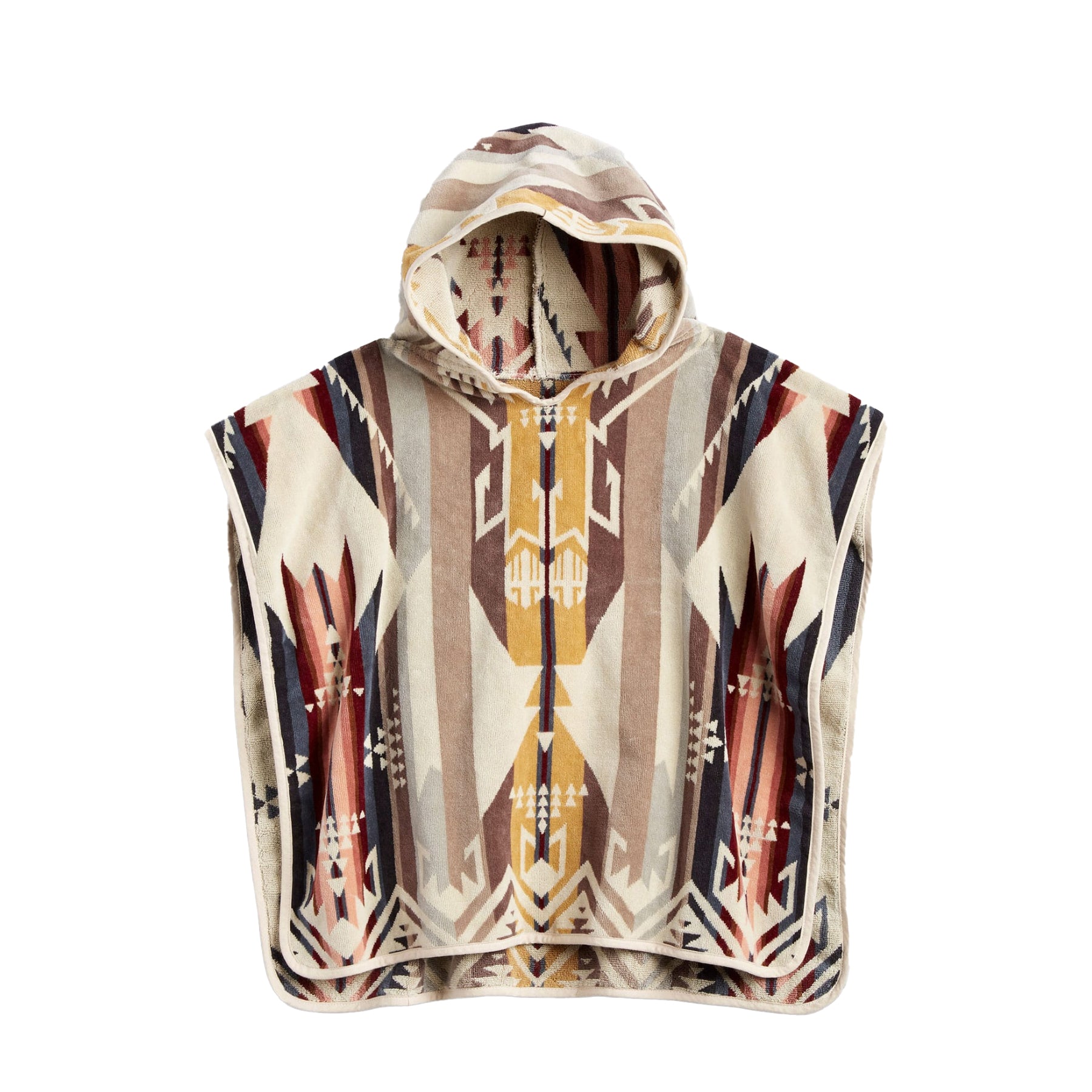 Pendleton Jacquard Childrens Hooded Towel, White Sands Tan