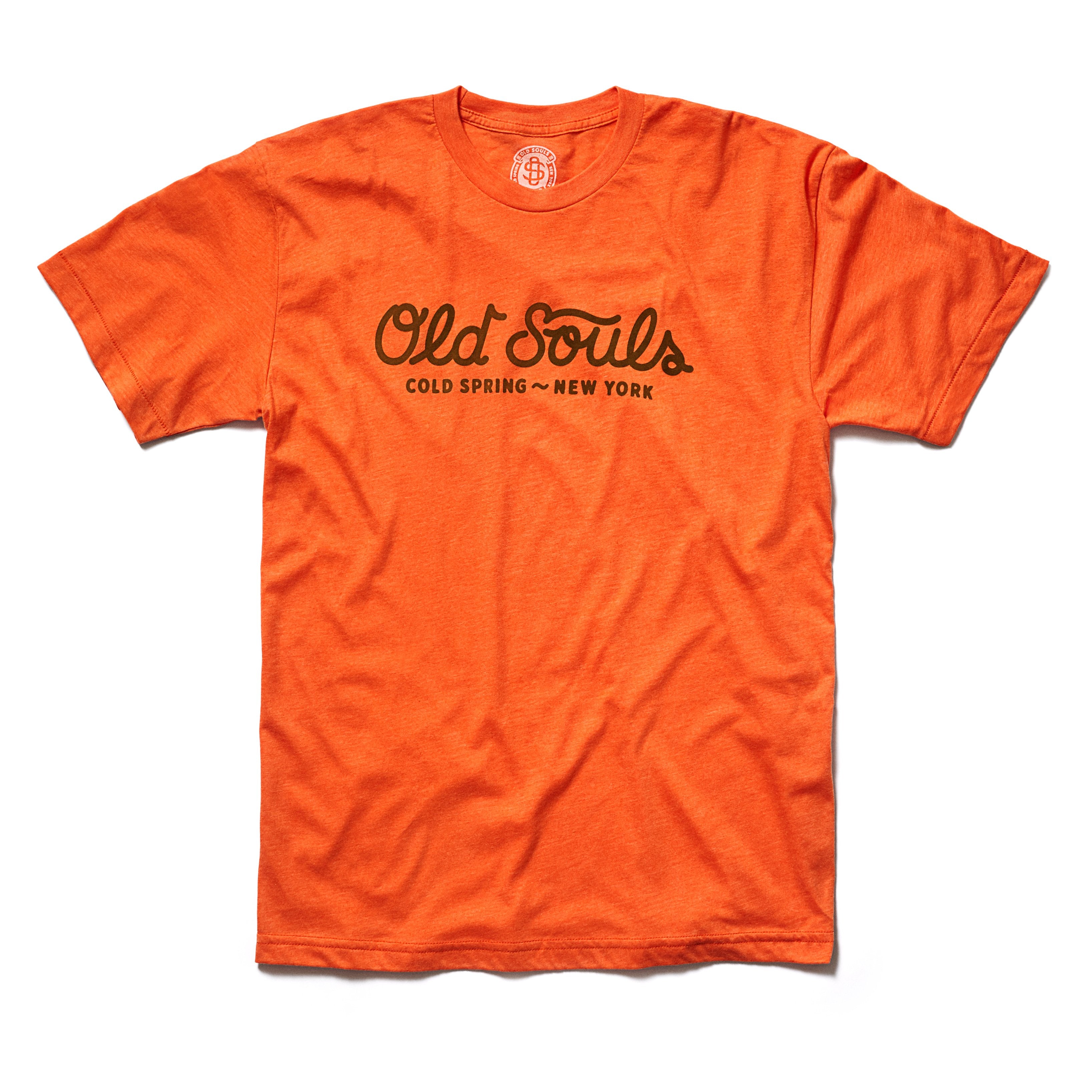 Old Souls Script Tee - Blaze Heather