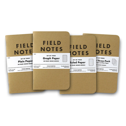 Field Notes 3-pack Notebooks