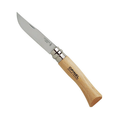 Opinel No. 6 Folding Knife, Stainless Steel