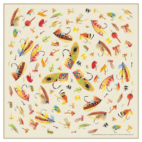 Printed Bandana, 181 Fly Fishing Hooks, OS