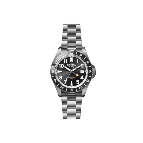 Shinola Monster GMT Gift Set | 40 MM | Silver Bracelet