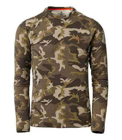 L.L. Bean Heavyweight Baselayer Crew Top Print Men's