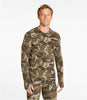 L.L. Bean Heavyweight Baselayer Crew Top Print Men's