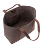 L.L. Bean Leather Trim Wool Tote
