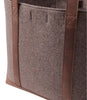 L.L. Bean Leather Trim Wool Tote