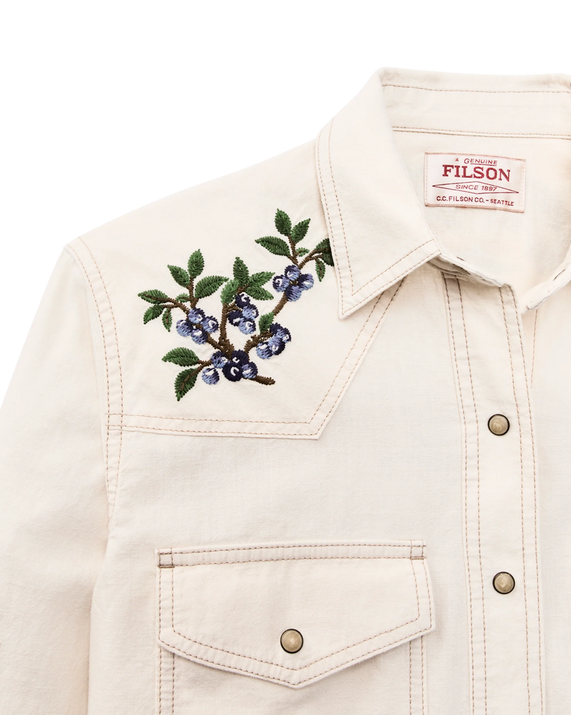 Filson Women's Embroidered Western Shirt Old Souls NY Filson Women's Embroidered Western Shirt Old Souls NY