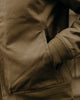 Taylor Stitch The Insulated Bomber Jacket in Fatigue Olive Dry Wax