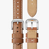 Shinola Runwell | 41 mm | Stainless Steel Polished Plating | Grey Blue Dial | 20mm Brown Leather Strap