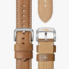 Shinola Runwell 47 MM | Stainless Steel Polished Plating | Green Dial | Brown Leather Strap