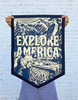 Oxford Pennant Explore America Camp Flag