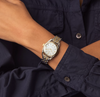 Shinola Diamond Dial Derby 30 MM | Mother of Pearl Face | Stainless Steel 30 MM Case | Silver & Gold Bracelet