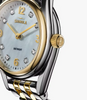 Shinola Diamond Dial Derby 30 MM | Mother of Pearl Face | Stainless Steel 30 MM Case | Silver & Gold Bracelet