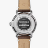 Shinola Runwell 41 MM | Cream Dial | Stainless Steel Case | 20 MM Dark Coffee Leather Strap with 18 MM Stainless Steel Polished Buckle