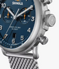 Shinola Canfield Model C56 | 2 Eye Chrono 43 MM | Silver Bracelet