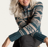 Pendleton W's Graphic Wool Zip-Up Sweater