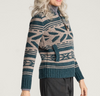 Pendleton W's Graphic Wool Zip-Up Sweater