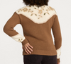 Pendleton Western Floral Henley Sweater