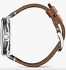 Shinola Engravable Runwell 41mm Watch | White Dial 41 1st Polished Stainless Steel | Tan Strap