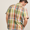 Pendleton MEN'S SHORT-SLEEVE PLAID ALOHA LINEN CAMP SHIRT