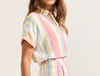 Pendleton WOMEN'S SHORT-SLEEVE STRIPE LINEN SHIRT