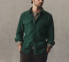 Taylor Stitch The Maritime Shirt Jacket in Dark Forest Moleskin Twill