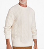 L.L. Beans Men's Heritage Soft Cotton Fisherman Sweater Crewneck