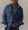 Taylor Stitch The Maritime Shirt Jacket in Heather Navy Wool