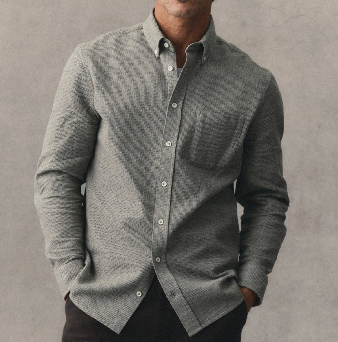 Taylor Stitch The Jack in Fern Twist Waffle – Old Souls NY