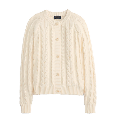 Pendleton Women's Cotton Cable Cardigan
