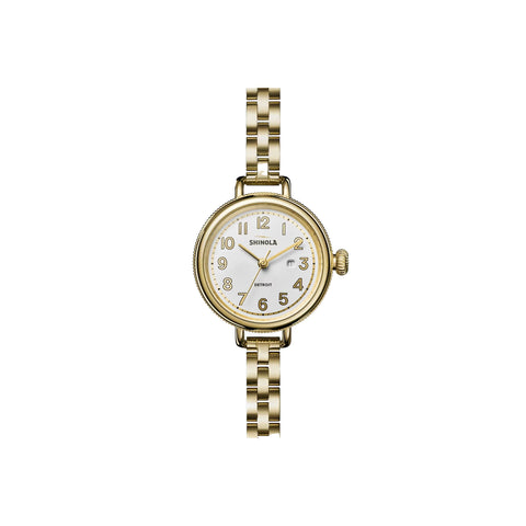 Shinola Birdy 3 HD | 34MM | Gold Bracelet