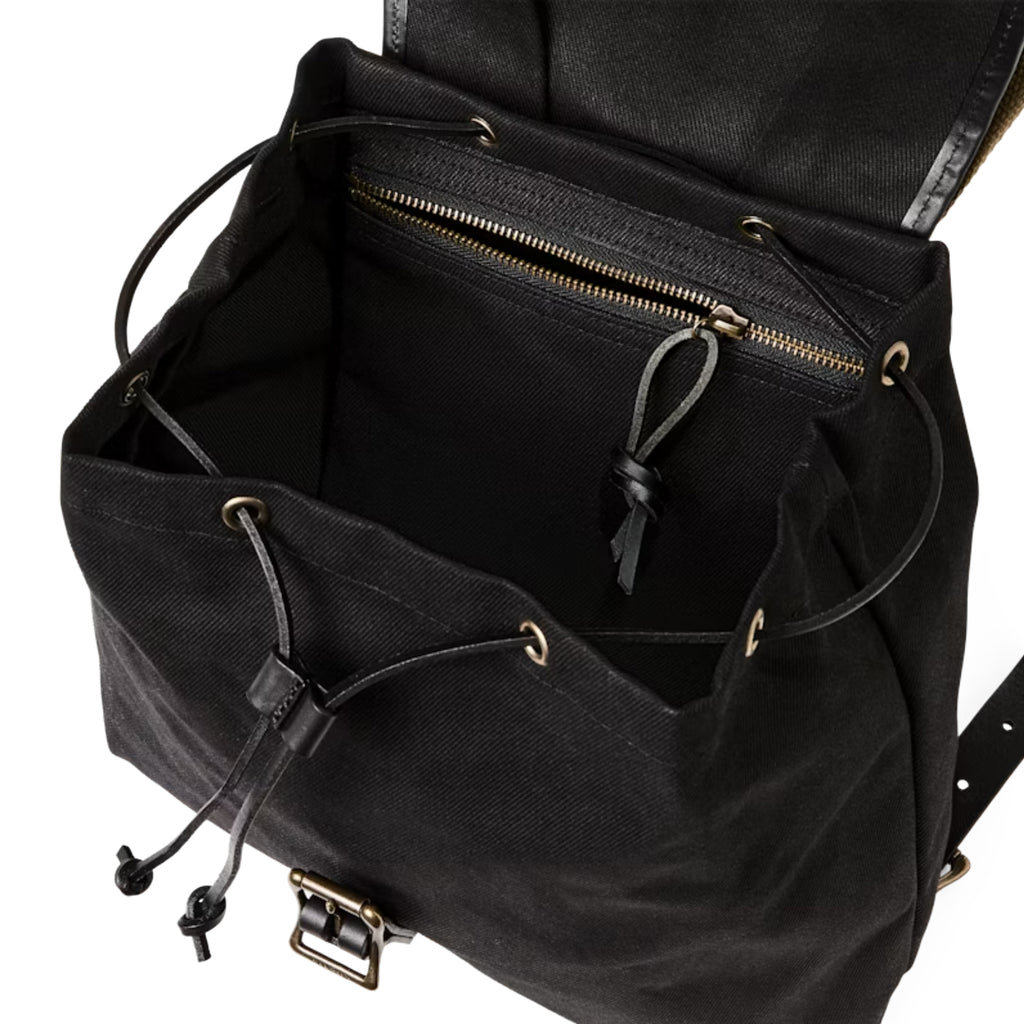 black drawstring backpack leather Filson Drawstring Backpack – Old Souls NY