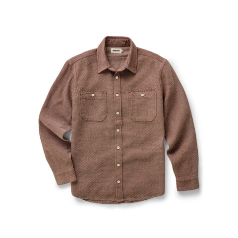 Taylor Stitch The Utility Shirt in Brick Sashiko