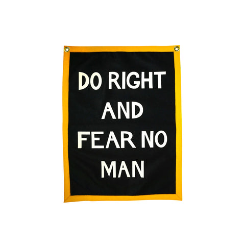 Oxford Pennant - DO RIGHT AND FEAR NO MAN, Camp Flag
