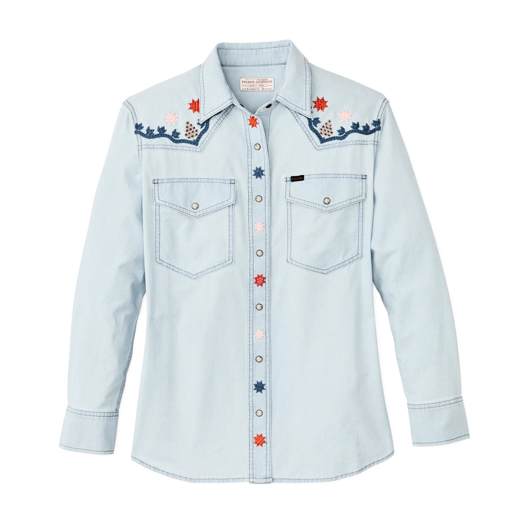 Filson Women's Embroidered Western Shirt Old Souls NY Filson Women's Embroidered Western Shirt Old Souls NY